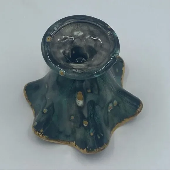 Vintage Ruffled Compote Bowl with Pedestal - Picture 4 of 4